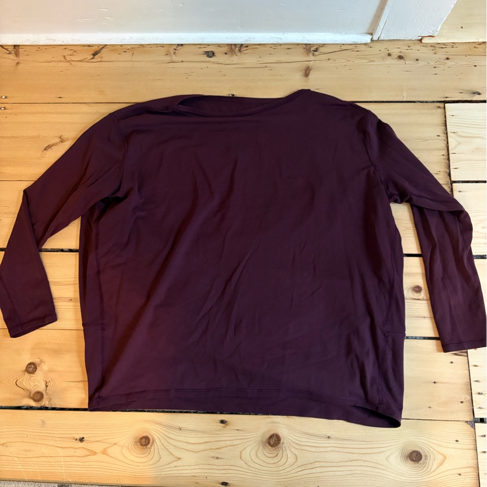 Lululemon Long Sleeve Top in Deep Plum